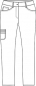 Preview: Hose "CLASSIC-STYLE" - doppelte Schenkeltasche