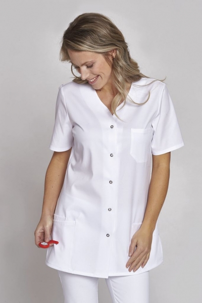 Damen Kurzarmkasack mit Stretch